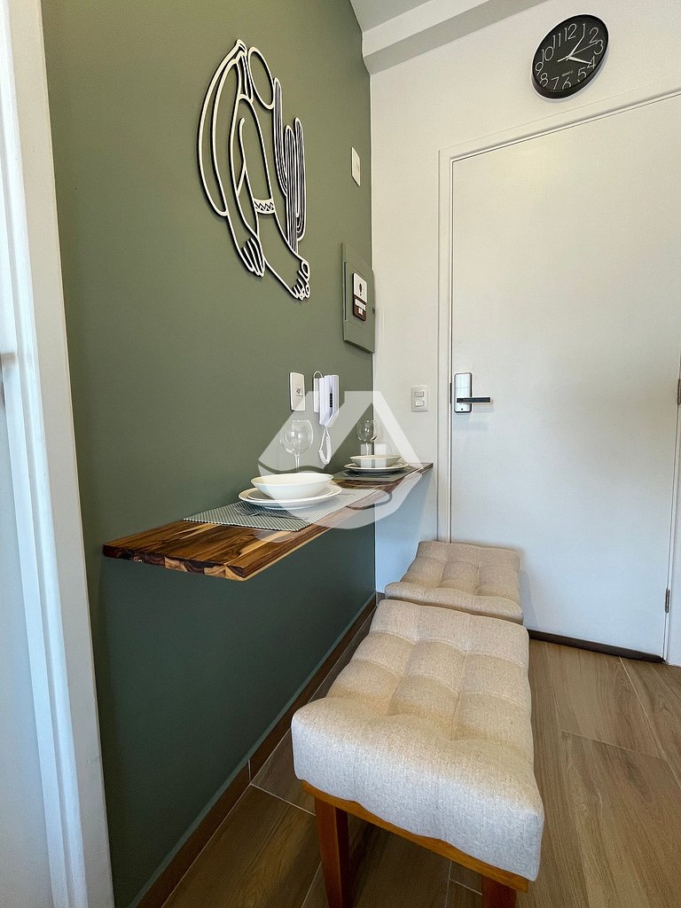 Studio aconchegante - AC - Piscina - Vila Buarque