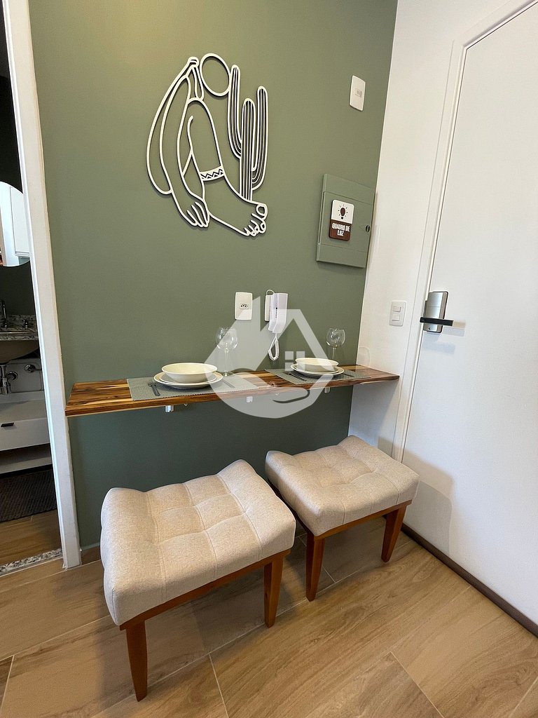 Studio aconchegante - AC - Piscina - Vila Buarque