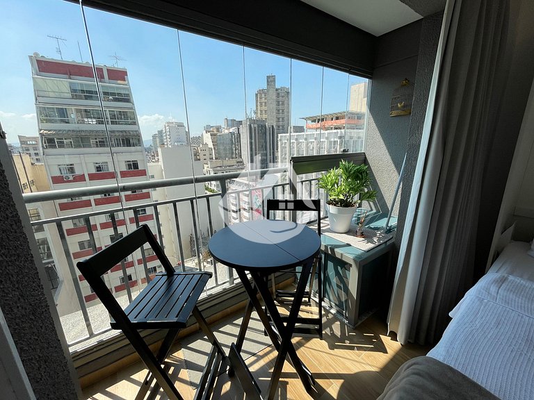 Studio aconchegante - AC - Piscina - Vila Buarque