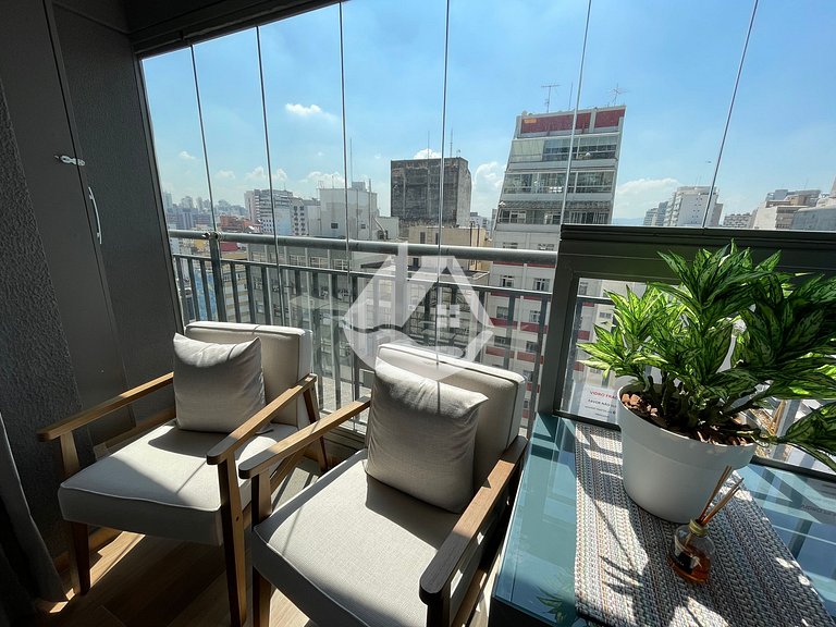 Studio aconchegante - AC - Piscina - Vila Buarque