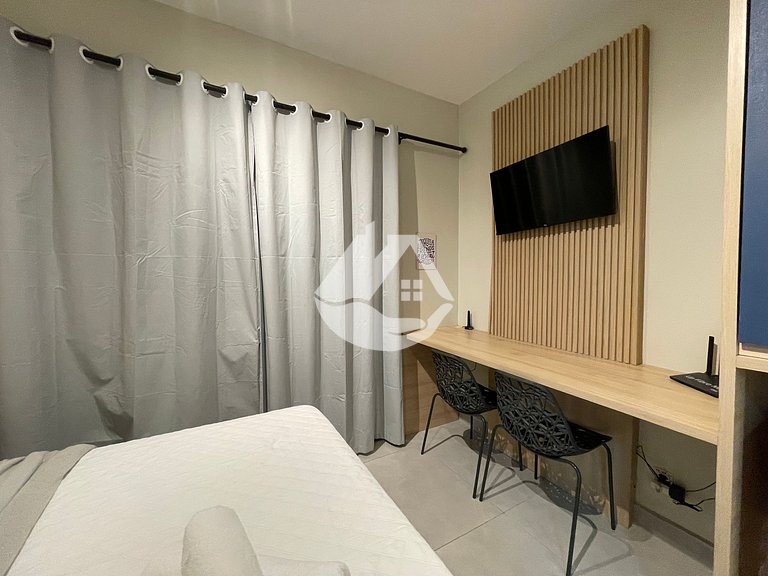 Studio with AC - Vila Buarque - Rooftop Pool