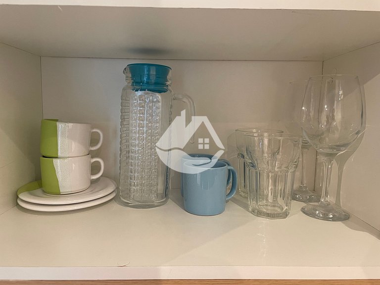 Studio com AC - Vila Buarque - Piscina no Rooftop