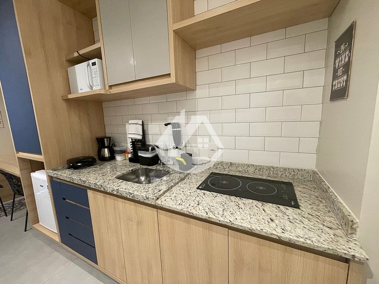 Studio with AC - Vila Buarque - Rooftop Pool