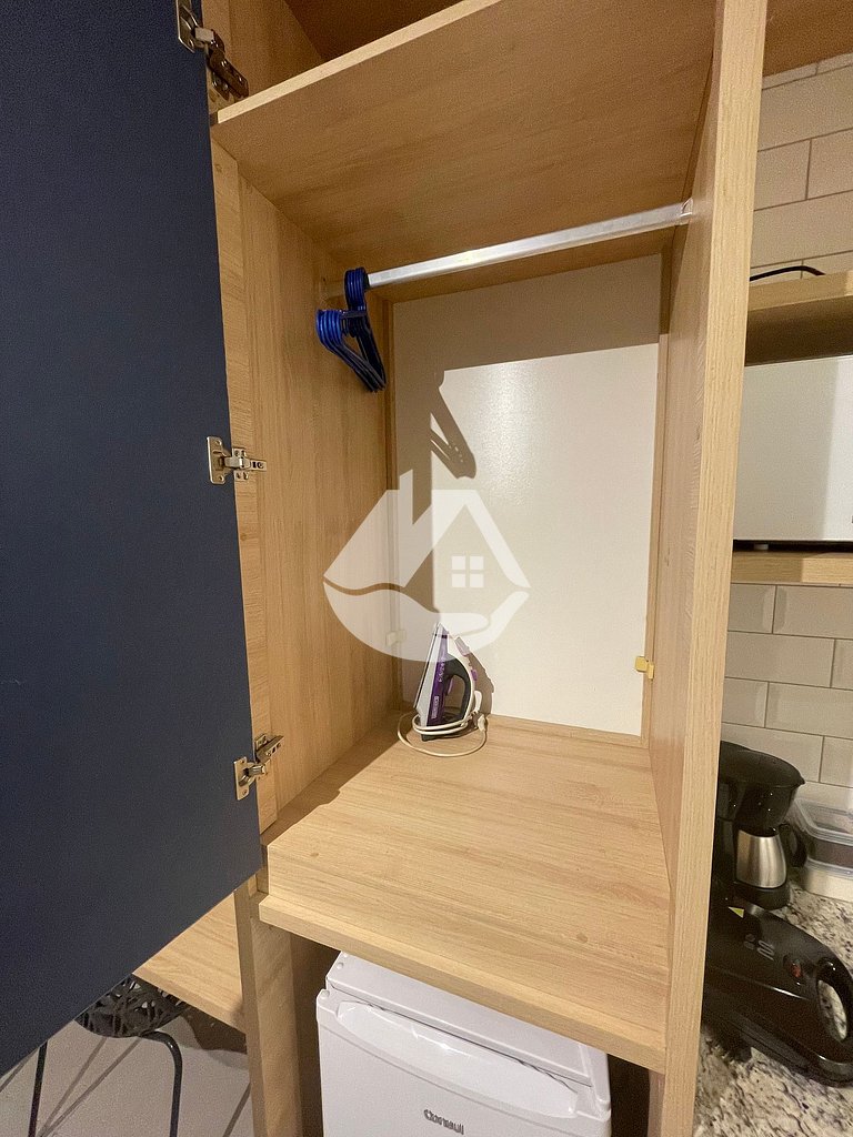 Studio com AC - Vila Buarque - Piscina no Rooftop