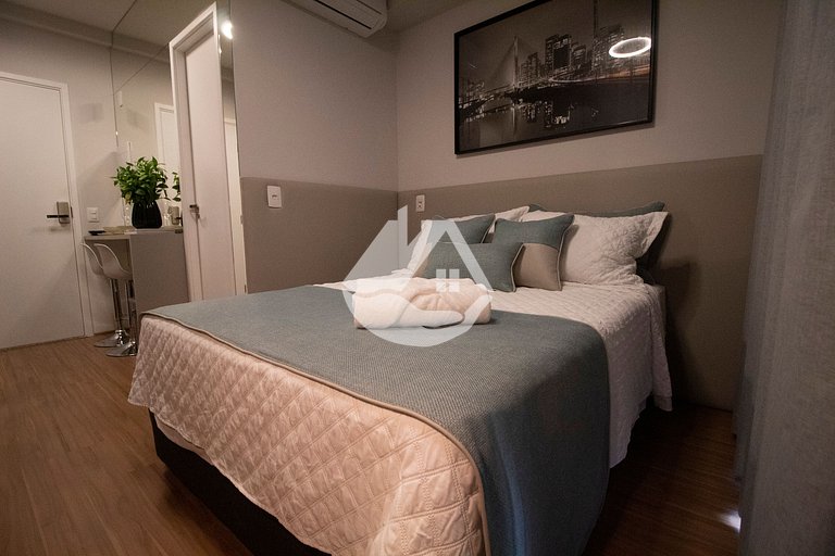 Studio Deluxe - AC - Piscina no rooftop