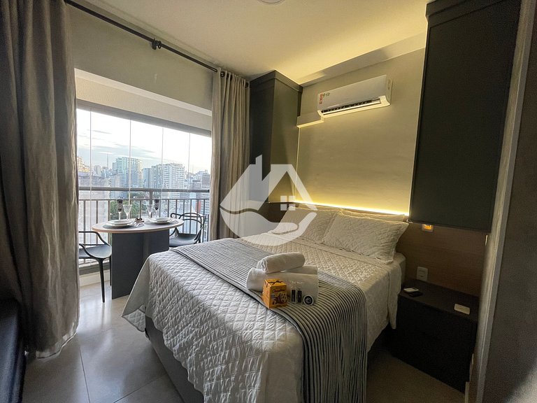 High floor studio - Rooftop pool - Vila Buarque