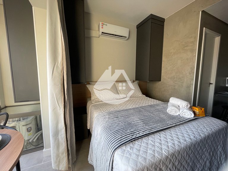 Estudio en planta alta - Piscina en la azotea - Vila Buarque