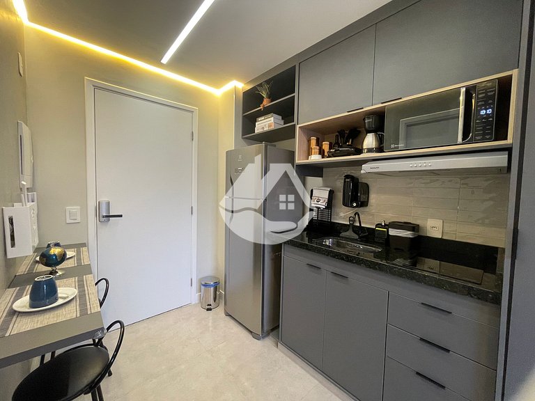Estudio en planta alta - Piscina en la azotea - Vila Buarque
