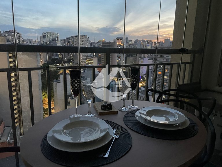 High floor studio - Rooftop pool - Vila Buarque