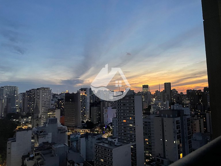 High floor studio - Rooftop pool - Vila Buarque