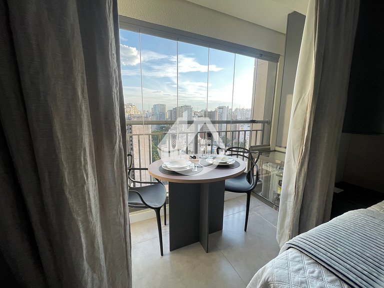 High floor studio - Rooftop pool - Vila Buarque