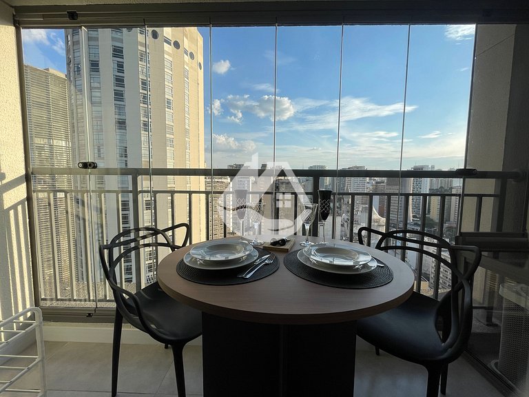 High floor studio - Rooftop pool - Vila Buarque