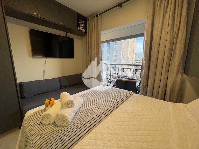 High floor studio - Rooftop pool - Vila Buarque