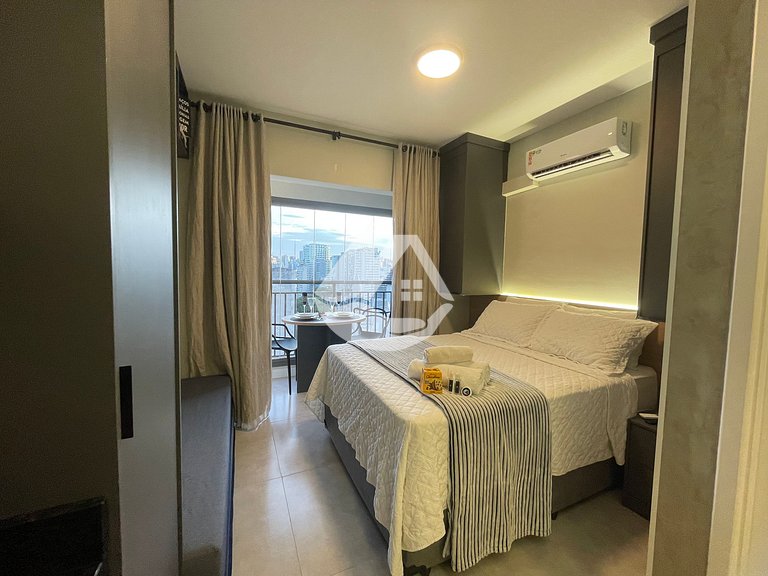 High floor studio - Rooftop pool - Vila Buarque
