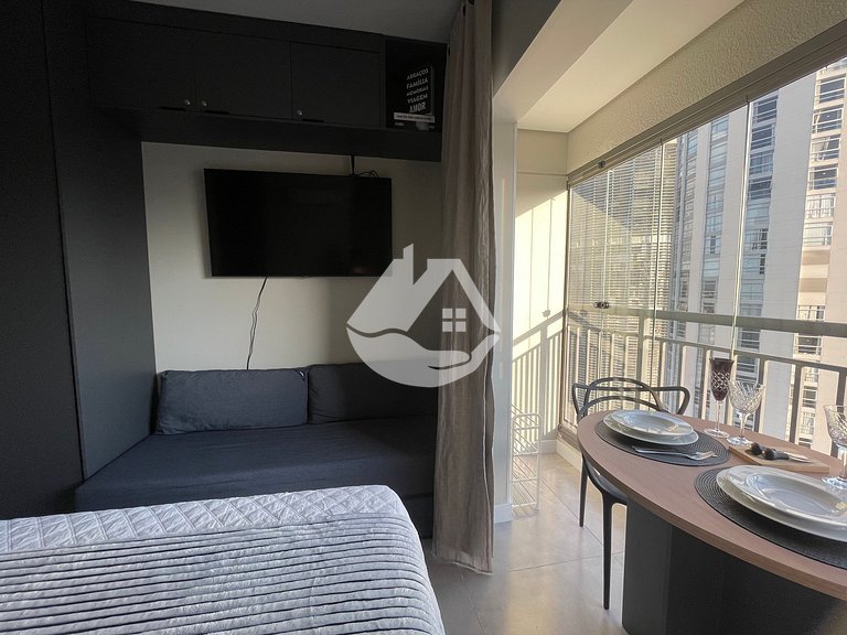 High floor studio - Rooftop pool - Vila Buarque