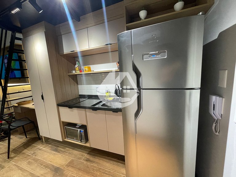 Loft con techos altos - metro de Brooklin