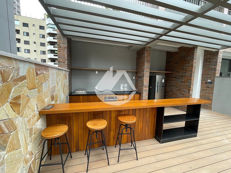 Loft com pé direito Alto - Perto do metrô Brooklin