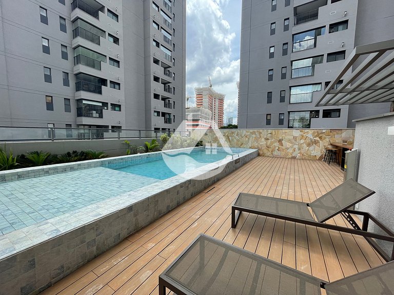 Loft com pé direito Alto - Perto do metrô Brooklin