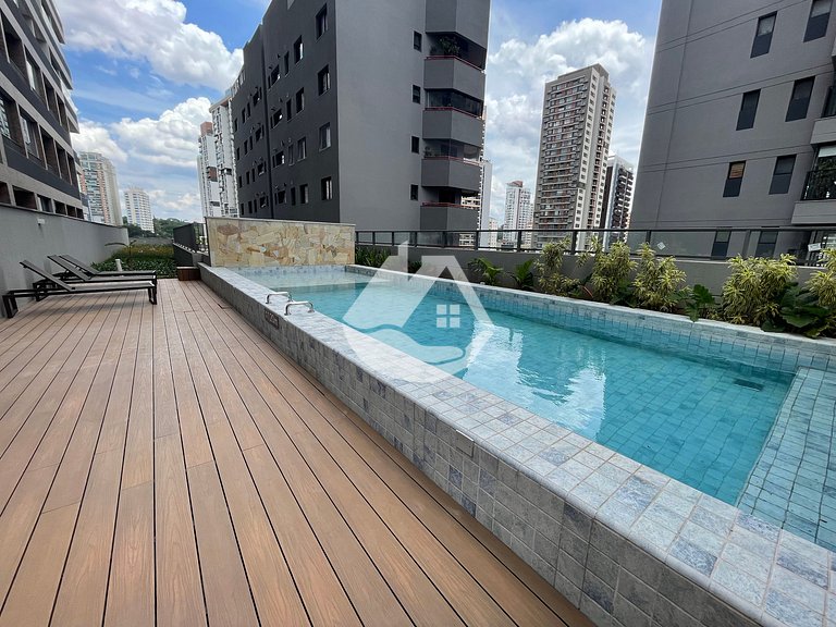 Loft com pé direito Alto - Perto do metrô Brooklin