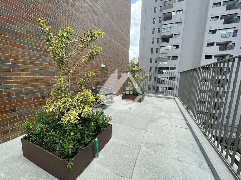 Loft com pé direito Alto - Perto do metrô Brooklin