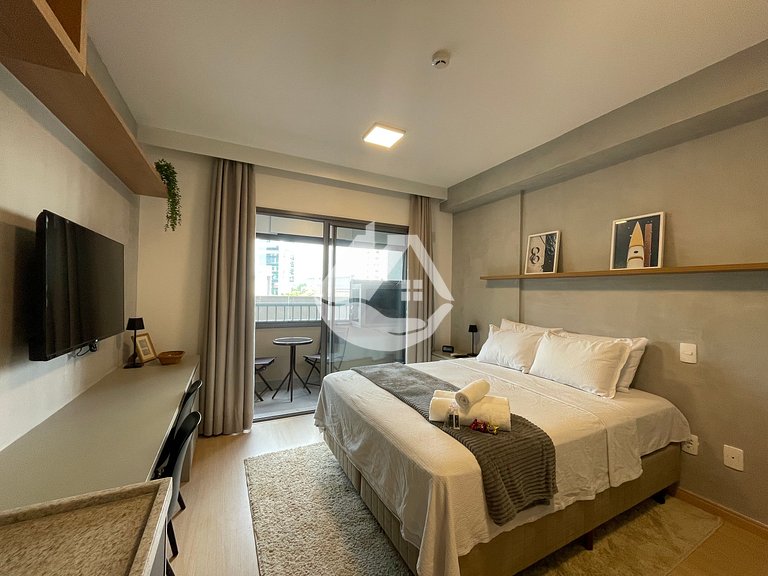 Studio moderno e completo - Faria Lima