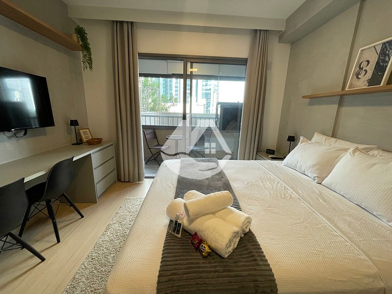 Studio moderno e completo - Faria Lima