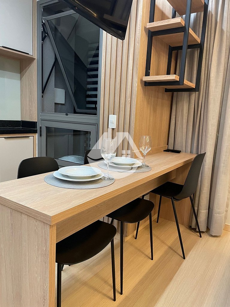 Studio completo com piscina - Pinheiros