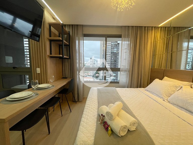 Studio completo com piscina - Pinheiros