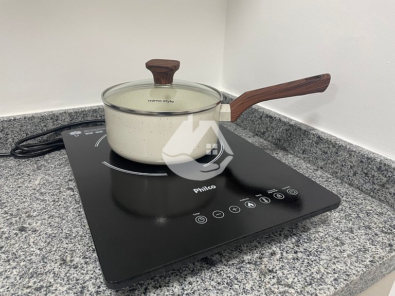 Studio aconchegante - Andar alto - AC -Santo Amaro