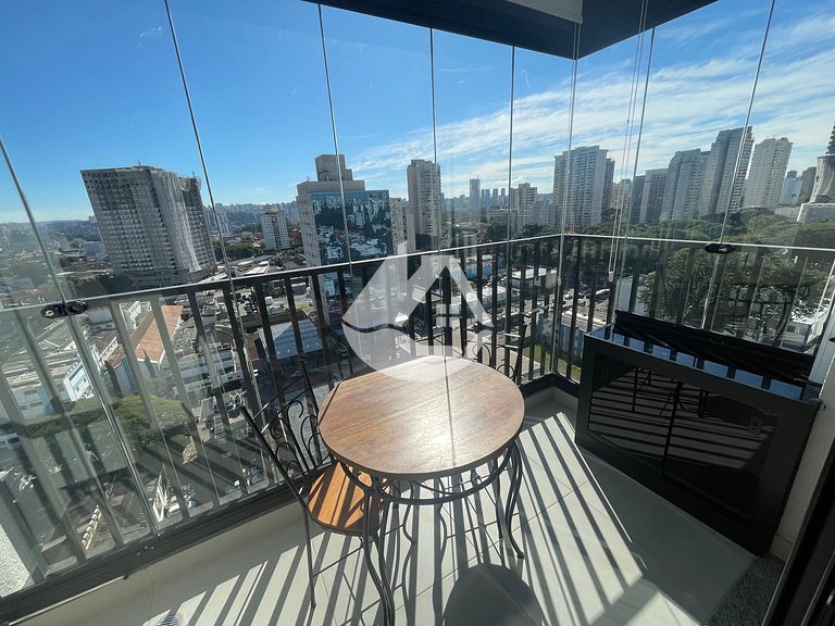 Cozy studio - High floor - AC - Santo Amaro