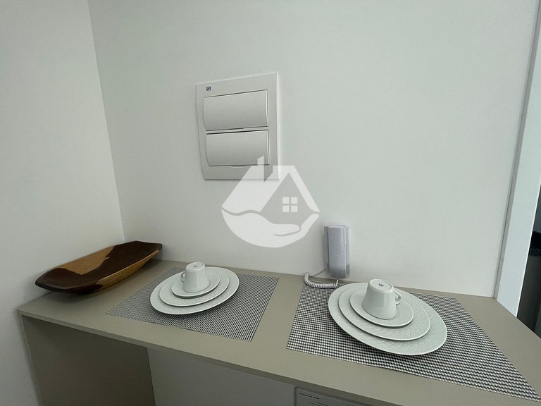 Cozy studio - High floor - AC - Santo Amaro