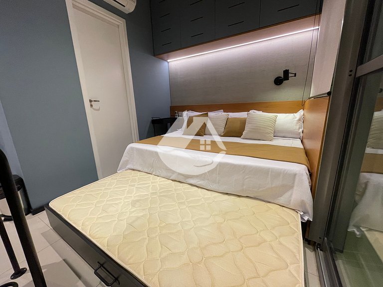 Modern and fully equipped studio in Consolação.