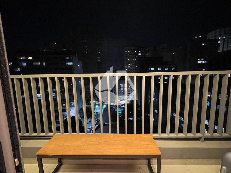 Studio moderno e completo na Consolação