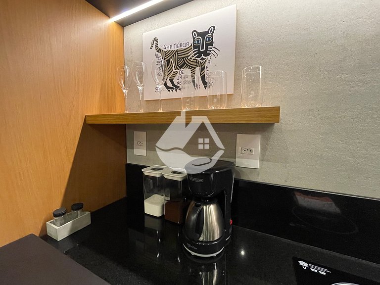 Studio moderno e completo na Consolação