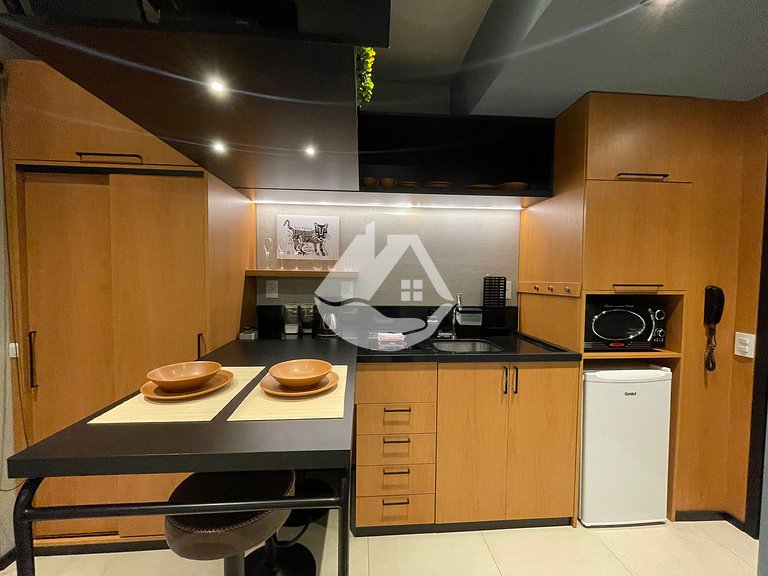 Studio moderno e completo na Consolação