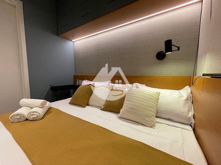 Modern and fully equipped studio in Consolação.