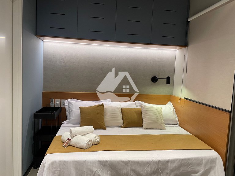 Estudio moderno y equipado en Consolação