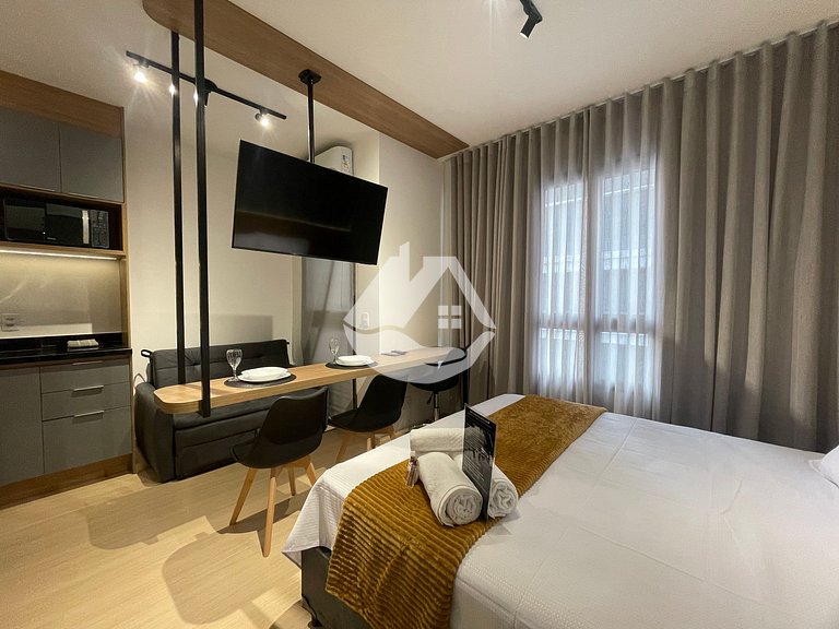 Studio completo com piscina - Pinheiros