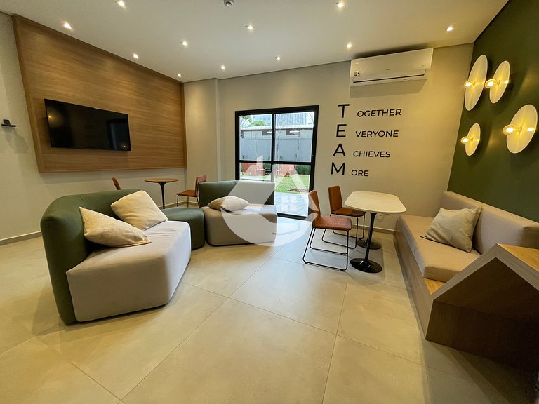 Studio novo e completo - Moema - Piscina