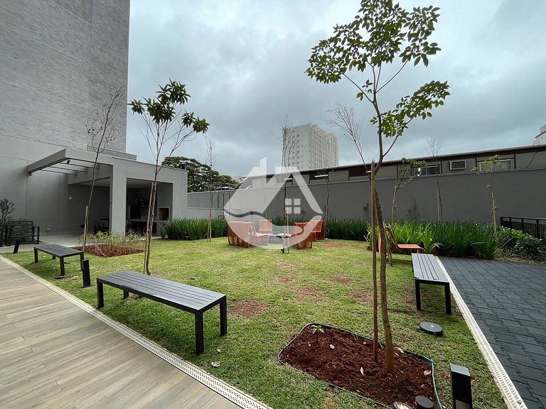 Studio novo e completo - Moema - Piscina