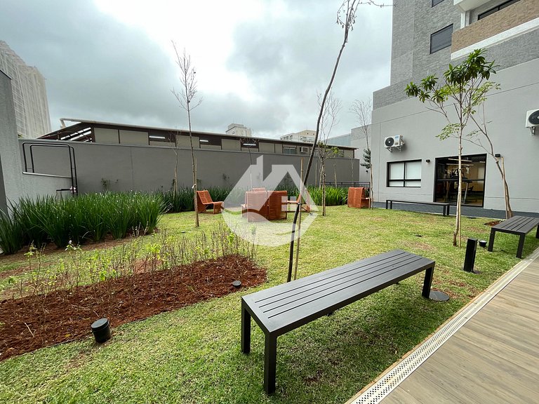 Studio novo e completo - Moema - Piscina
