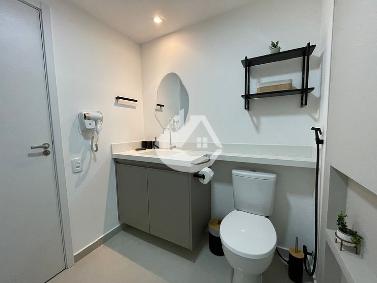 Studio novo e completo - Moema - Piscina