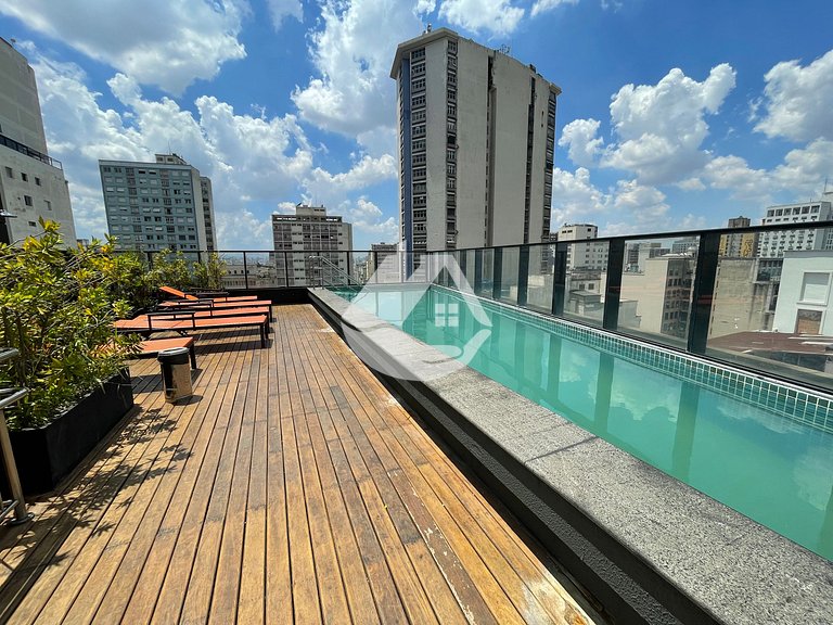 Studio completo - Santa Ifigenia - Garagem