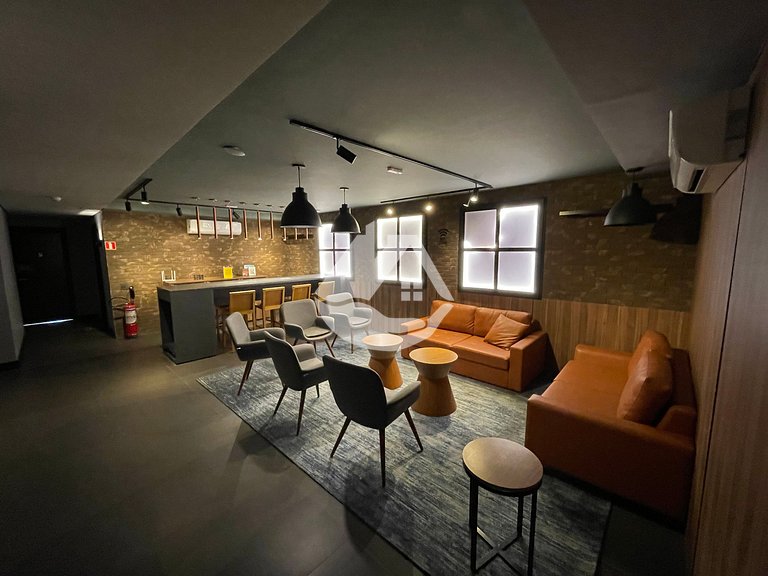 Studio moderno e completo na Consolação