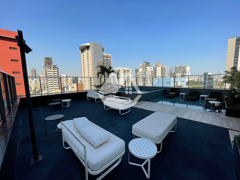 Studio completo com piscina - Pinheiros