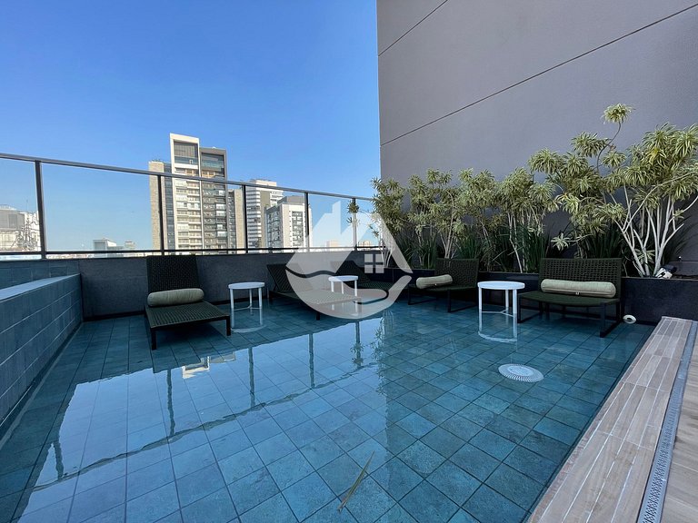 Studio completo com piscina - Pinheiros