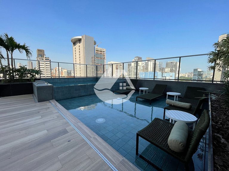 Studio completo com piscina - Pinheiros