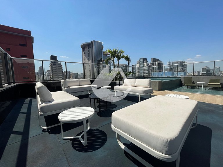 Studio completo com piscina - Pinheiros