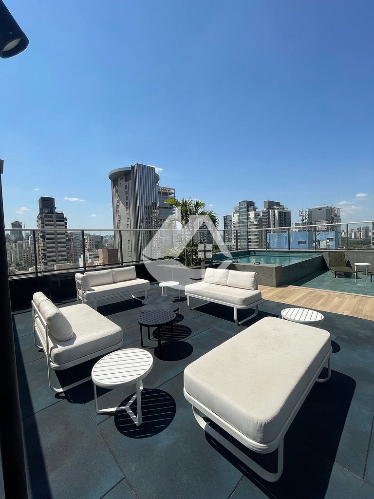 Studio completo com piscina - Pinheiros