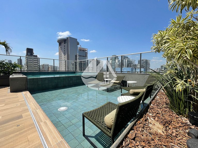 Studio completo com piscina - Pinheiros